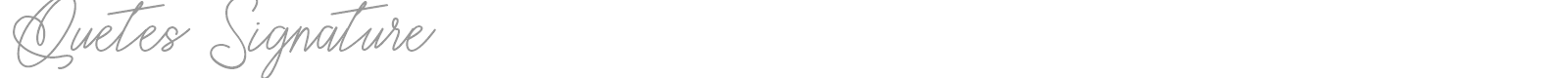 Quetes Signature font preview